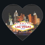 Cœur Sticker mariage À Las Vegas<br><div class="desc">Sticker mariage À Las Vegas</div>