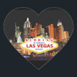Cœur Sticker mariage À Las Vegas<br><div class="desc">Sticker mariage À Las Vegas</div>