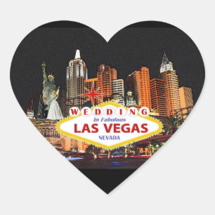 Cœur Sticker mariage À Las Vegas