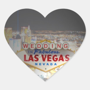 Cœur Sticker mariage À Las Vegas