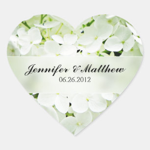 Cœur Sticker Mariage Hydrangea Heart