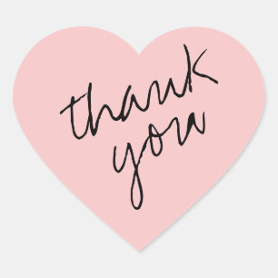 Cœur Sticker Merci de coeur rose princesse Beauty