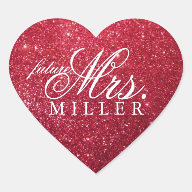 Cœur Sticker - Parties scintillant Heart Fab future Mme (Devant)