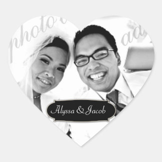 Cœur Sticker photo cardiaque 311-personnalisable avec p