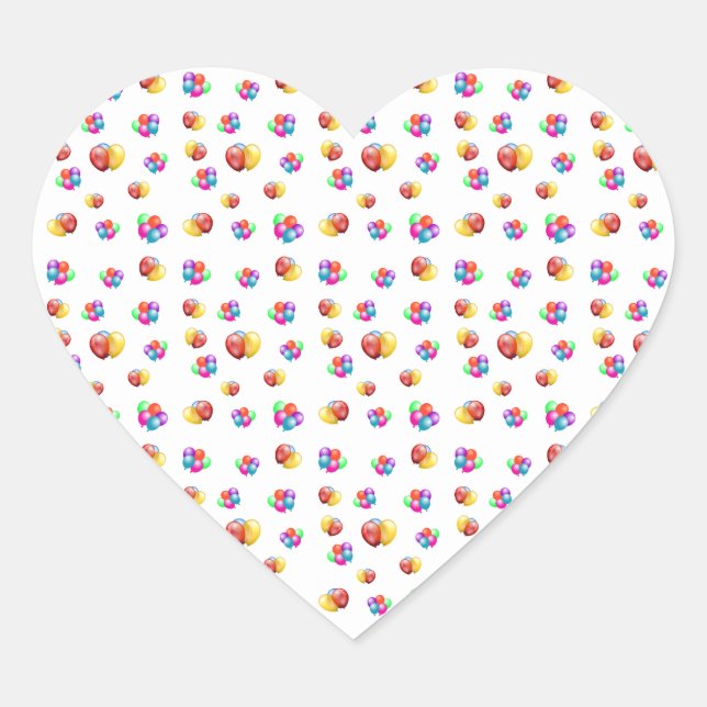Cœur Sticker pour coeur haut et loin (Devant)