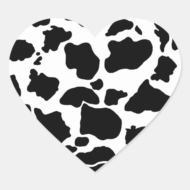 Cœur Sticker pour la peau de vache (Devant)