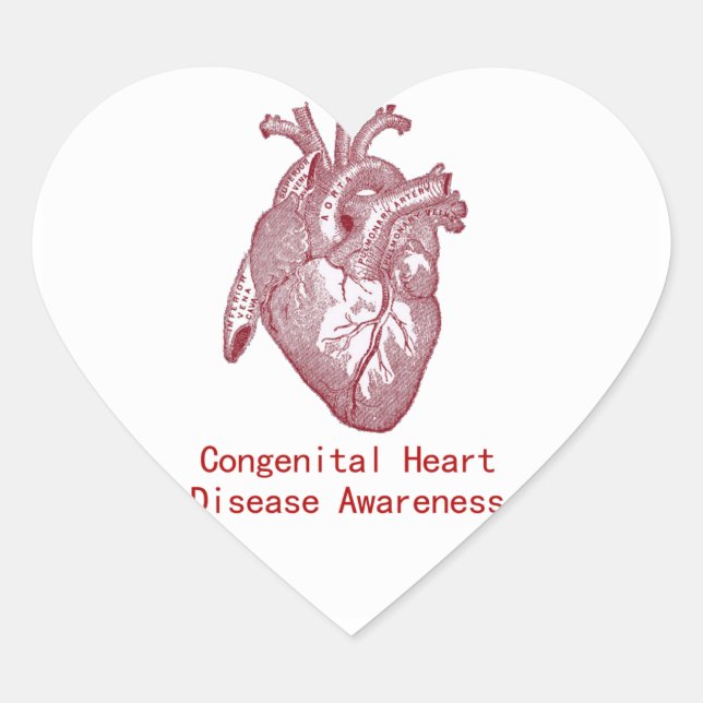 Cœur Sticker pour la sensibilisation au développement (Devant)