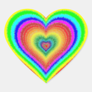 Cœur Sticker pour le coeur LGBT gai Rainbow