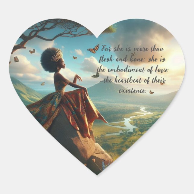 Cœur Sticker pour les bénédictions familiales (Devant)