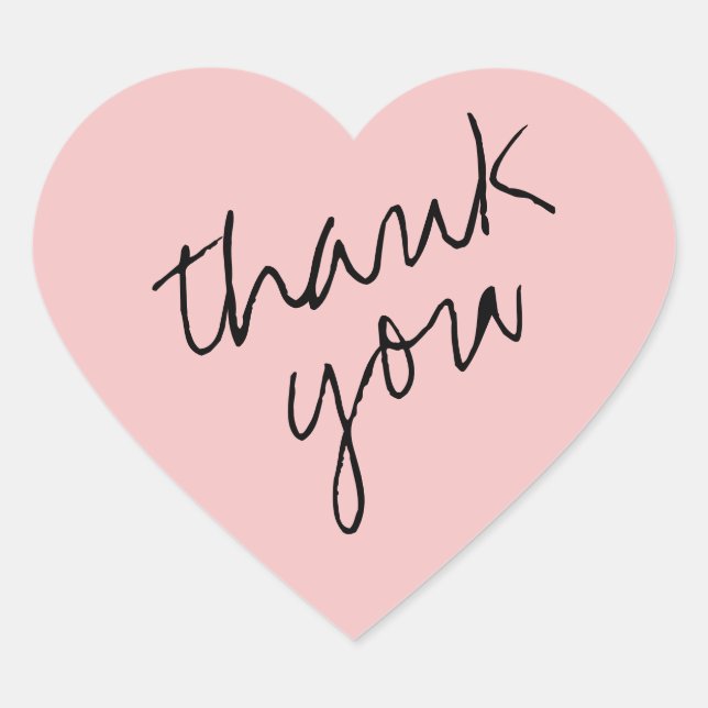 Cœur Sticker pour Merci de coeur rose (Devant)