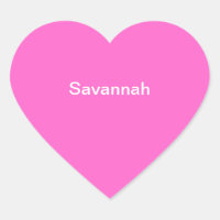 Sticker pour nom Savannah Kids Personnalisé rose b