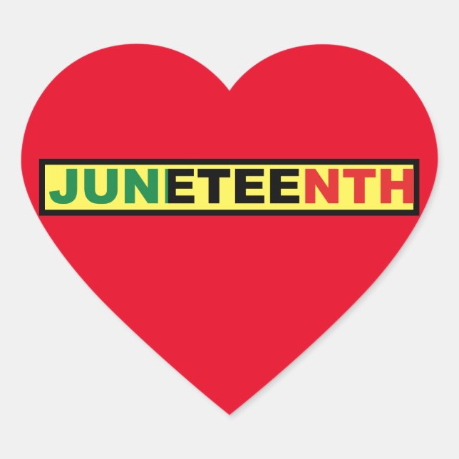 Cœur Sticker rond classique Junetten (Devant)