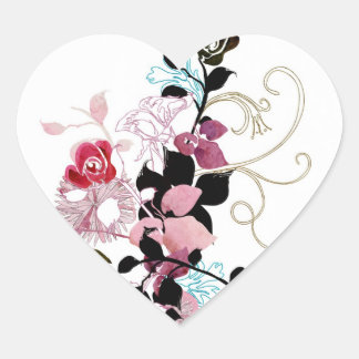 Cœur Sticker rose