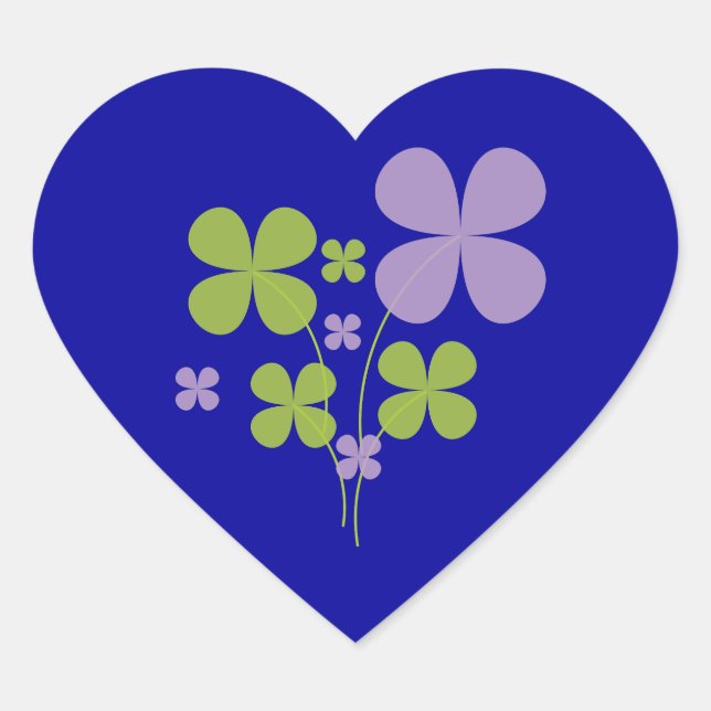 Cœur Sticker shamrock (Devant)