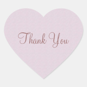 Cœur Sticker Soft Rose Merci