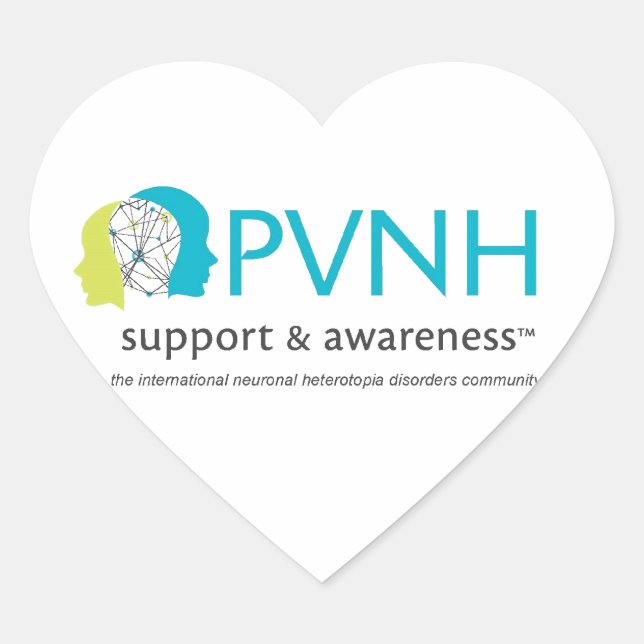 Cœur Sticker - Support et sensibilisation PVNH (Devant)