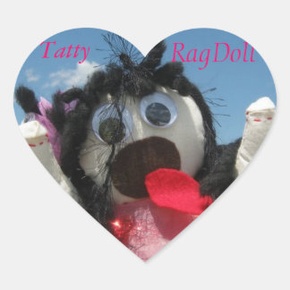 Cœur Sticker Tatty Ragdoll