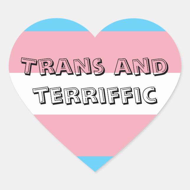 Cœur Sticker Trans et Terriffic (Devant)