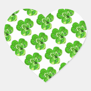Cœur Sticker vert Clochers