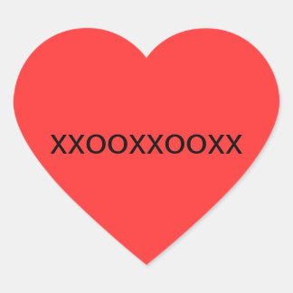 Cœur Sticker XOXOXOXO