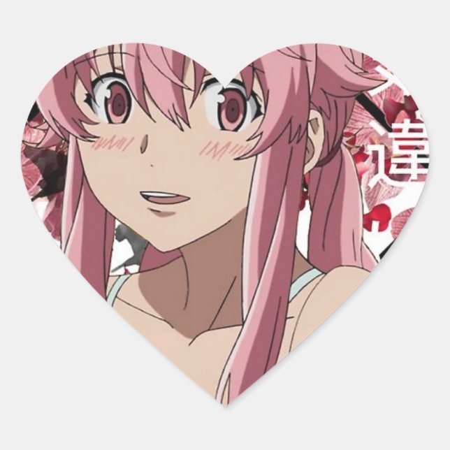 Cœur Sticker Yuno Gasai pour ordinateurs portables et C (Devant)