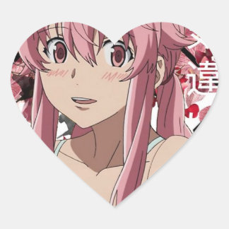 Cœur Sticker Yuno Gasai pour ordinateurs portables et C