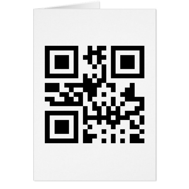 Coeur ♥ Symbole — Carte de voeux QR Code (Devant)