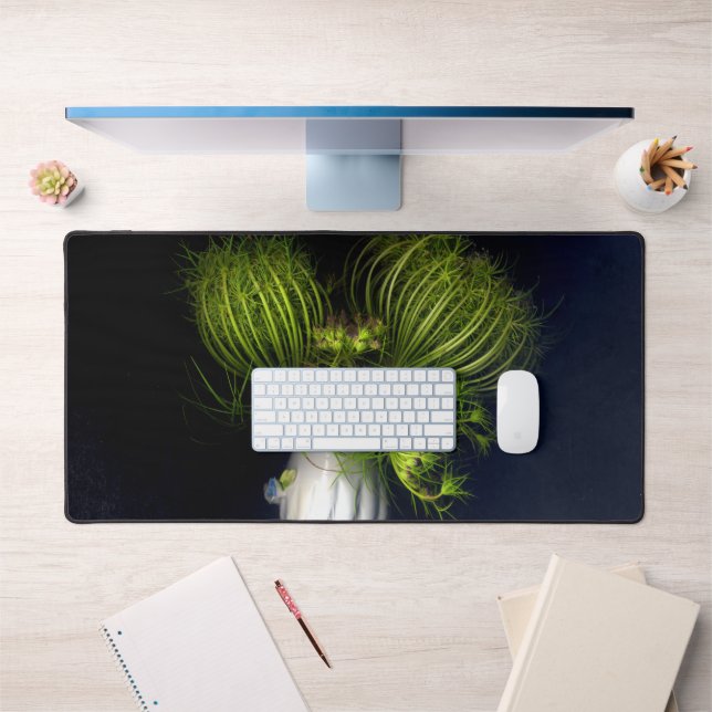 Coeur vert en noir (Bureau 1)