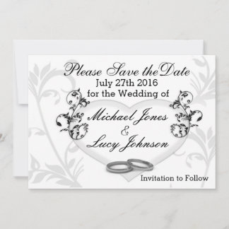 Coeur & Vines Enregistrer La Carte Date