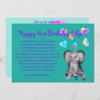 Coeurs Anniversaire Invitation par The Happy Juul 