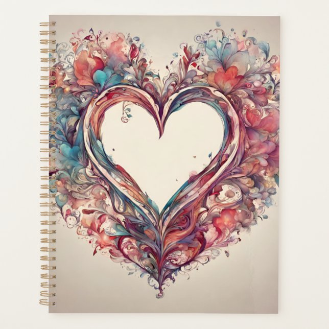 Coeurs - aquarelle peinture cardiaque (Devant)