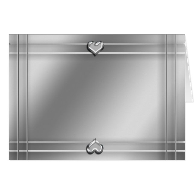 Coeurs argentés (paysage) (Devant horizontal)