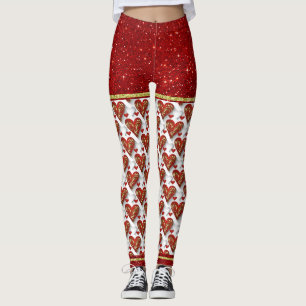 Cœurs artistiques 2 Leggings mode pop