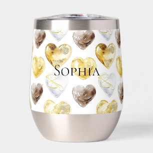 Coeurs blancs au chocolat Or
