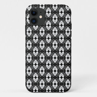 Coeurs blancs sur Motif noir iPhone 5 Coque