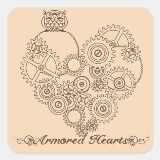 Coeurs blindés Stickers Steampunk