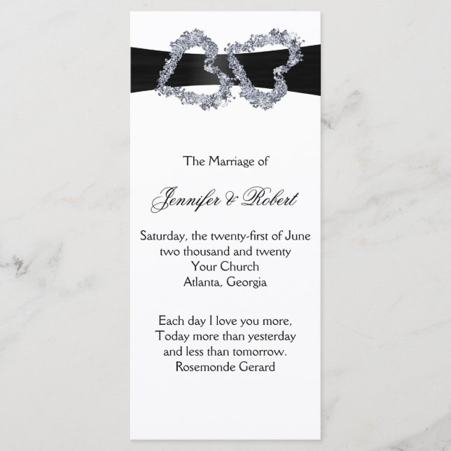 Coeurs brillants : Programme du ruban noir et du d (Devant)