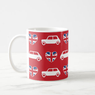 Coeurs britanniques de Mini Cooper - tasse de café