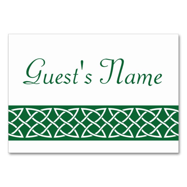 Coeurs Celtic Weave dans la carte Green Table (Devant)