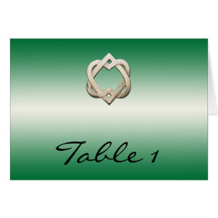 Coeurs celtiques sur le nombre vert de Tableau de