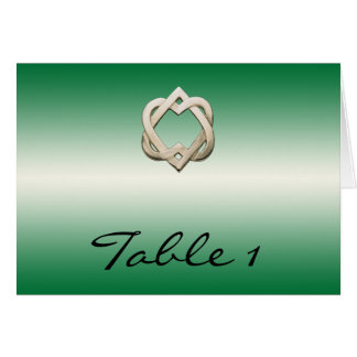 Coeurs celtiques sur le nombre vert de Tableau de