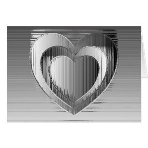 Coeurs chromés polis