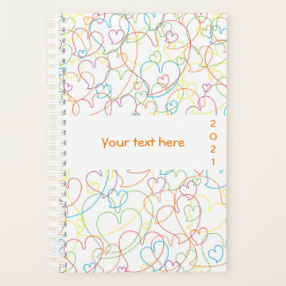 Coeurs colorés mignons Motif - Coeurs Net Classic