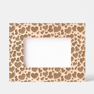 Coeurs courbes Cadre d'image ajusté