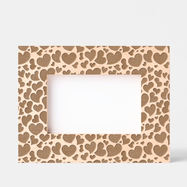 Coeurs courbes Cadre d'image ajusté (Recto)