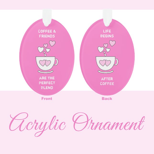 Coeurs d'amour caféine pour amateur de café rose (Créateur téléchargé)