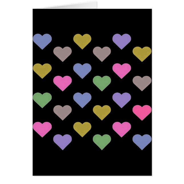 Coeurs d'amour colorés (Devant)