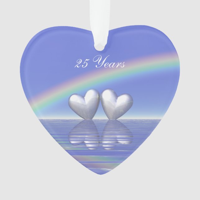 Coeurs d'argent du 25e anniversaire (devant)