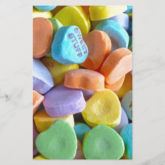 Coeurs de bonbons colorés (Devant)
