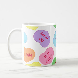 Coeurs de bonbons Valentines Mug